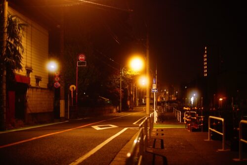 夜のお散歩写真