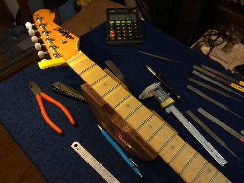弦溝を作る