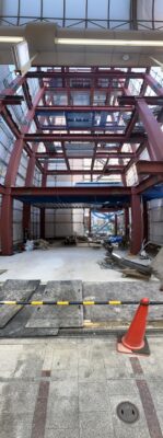 十条の建築現場