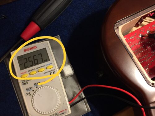 直流電圧が測れない