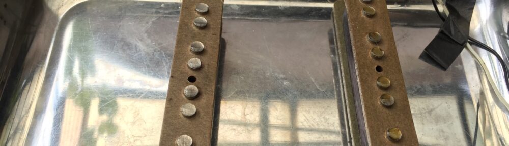 ポールピースにラッカー塗料を塗る