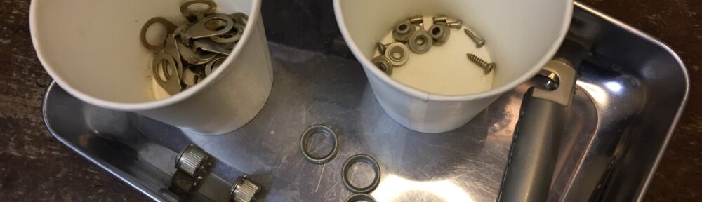 金属パーツのレリック加工