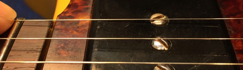 1弦のポールピースが・・・