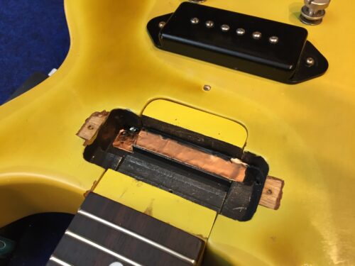 銅箔テープに変えてみる