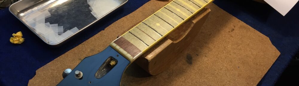 フレット溝の補修