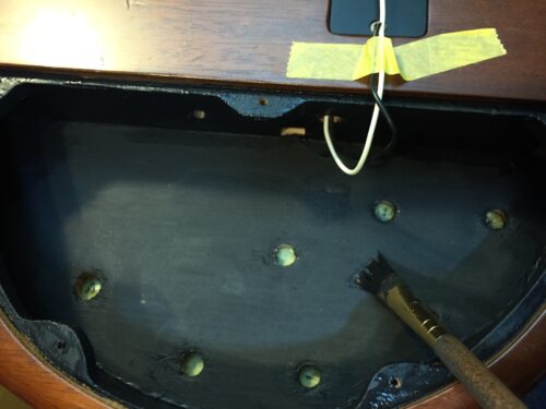 導電塗料の塗布