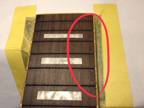 Rがくずれているところ