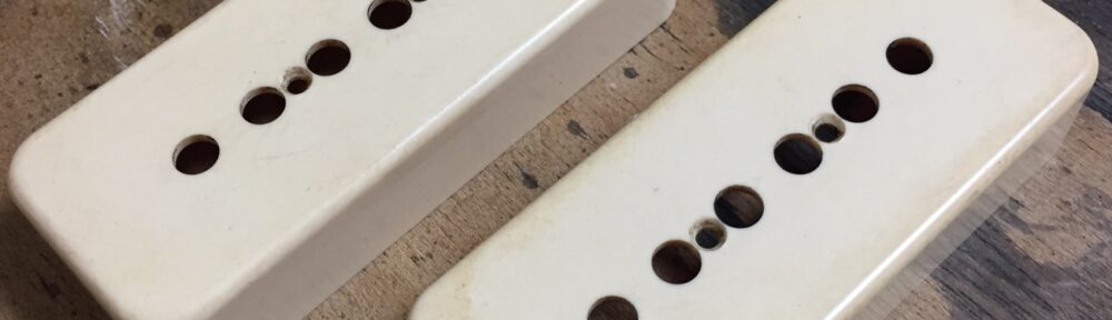 P-90カバーのレリック加工