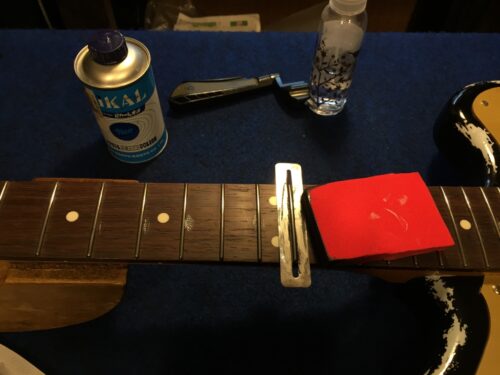 フレットのクリーニング