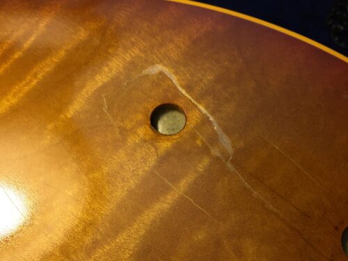 塗装修正するところ