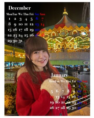 2025 12月のカレンダー撮影