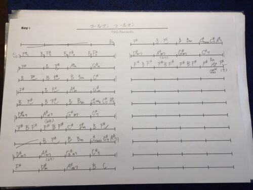 コールマンコールマンコード譜