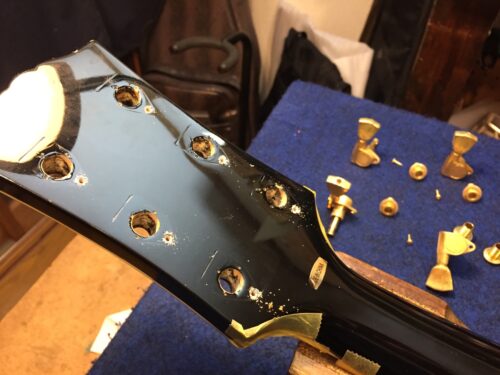 ペグの清掃とグリスアップ