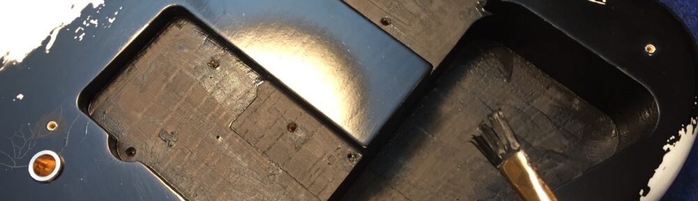 導電塗料の塗り直し