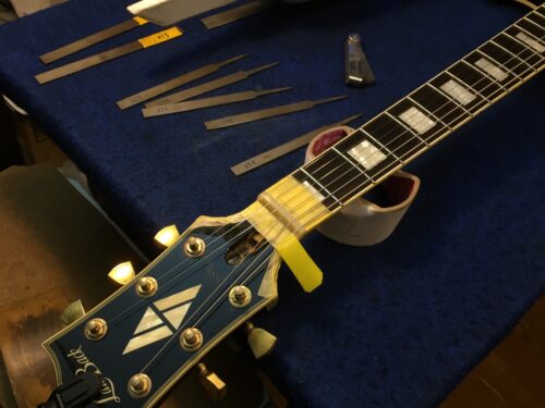 弦溝を追い込む