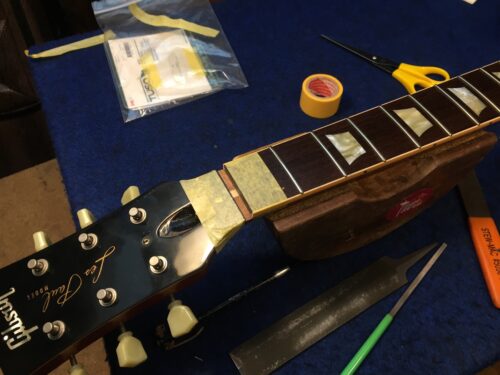 接着材を掃除する