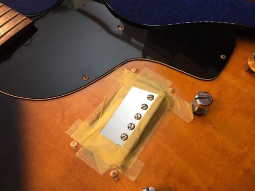 ネジ穴を埋めた