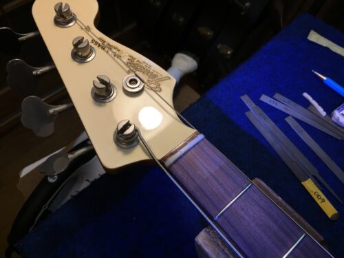 弦溝を作っていく