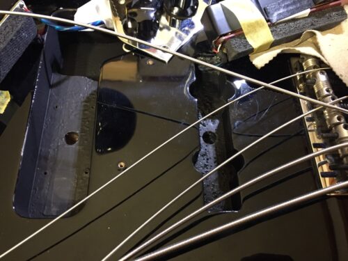 導電塗料の塗布