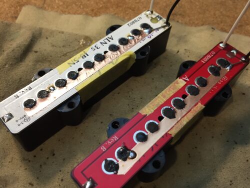 ポールピースをアースにつないだ