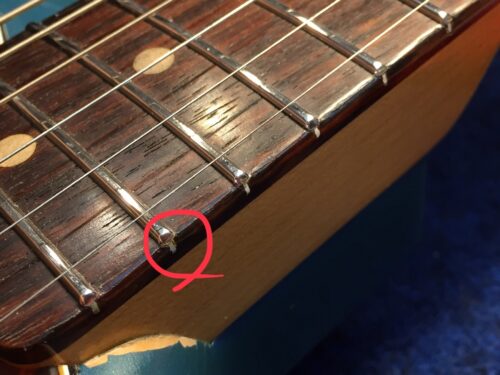 バリが出ている