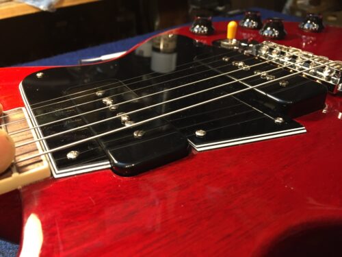 ピックアップを下げた