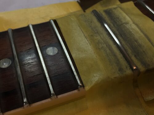 フレットを丸め直す