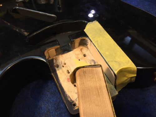 ポケットの形を整える