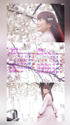 2026 4月のカレンダー撮影