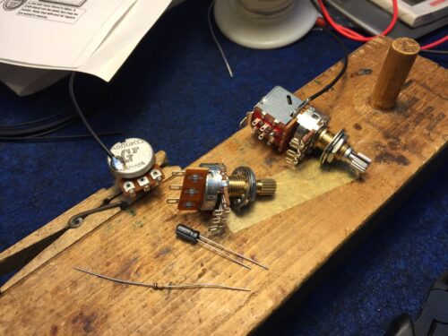 各ポットの配線準備