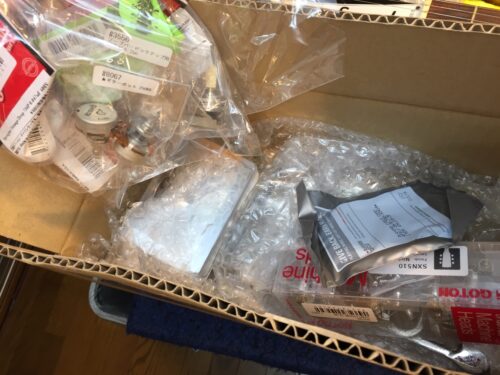 送って頂いた部品