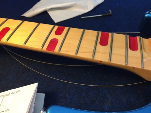 蓄光サイドポジションマークを入れる