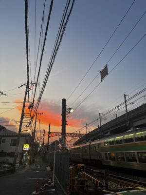 夕日がきれいだった