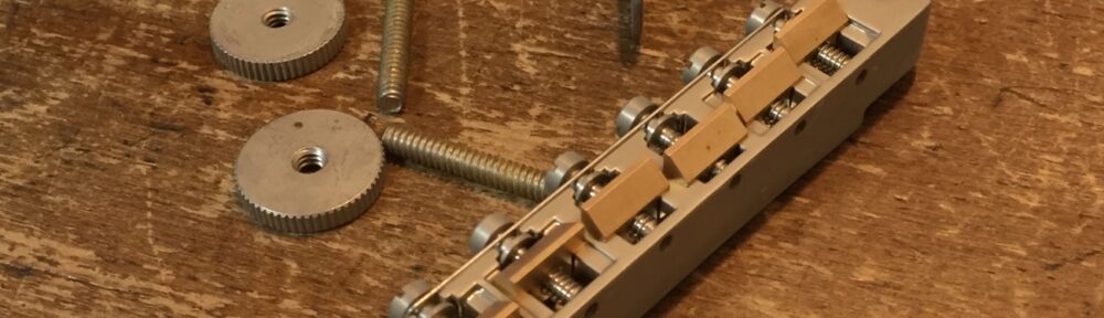 レスポールのパーツをエイジド加工した